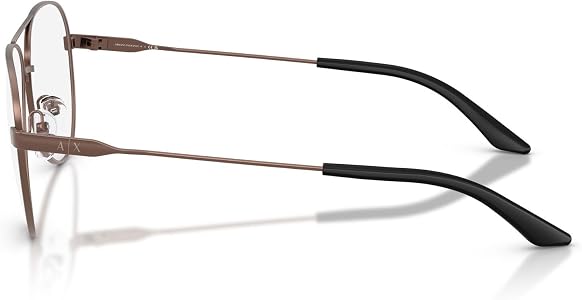 Amazon.com: Armani Exchange AX Mens AX1077 Aviator Prescription